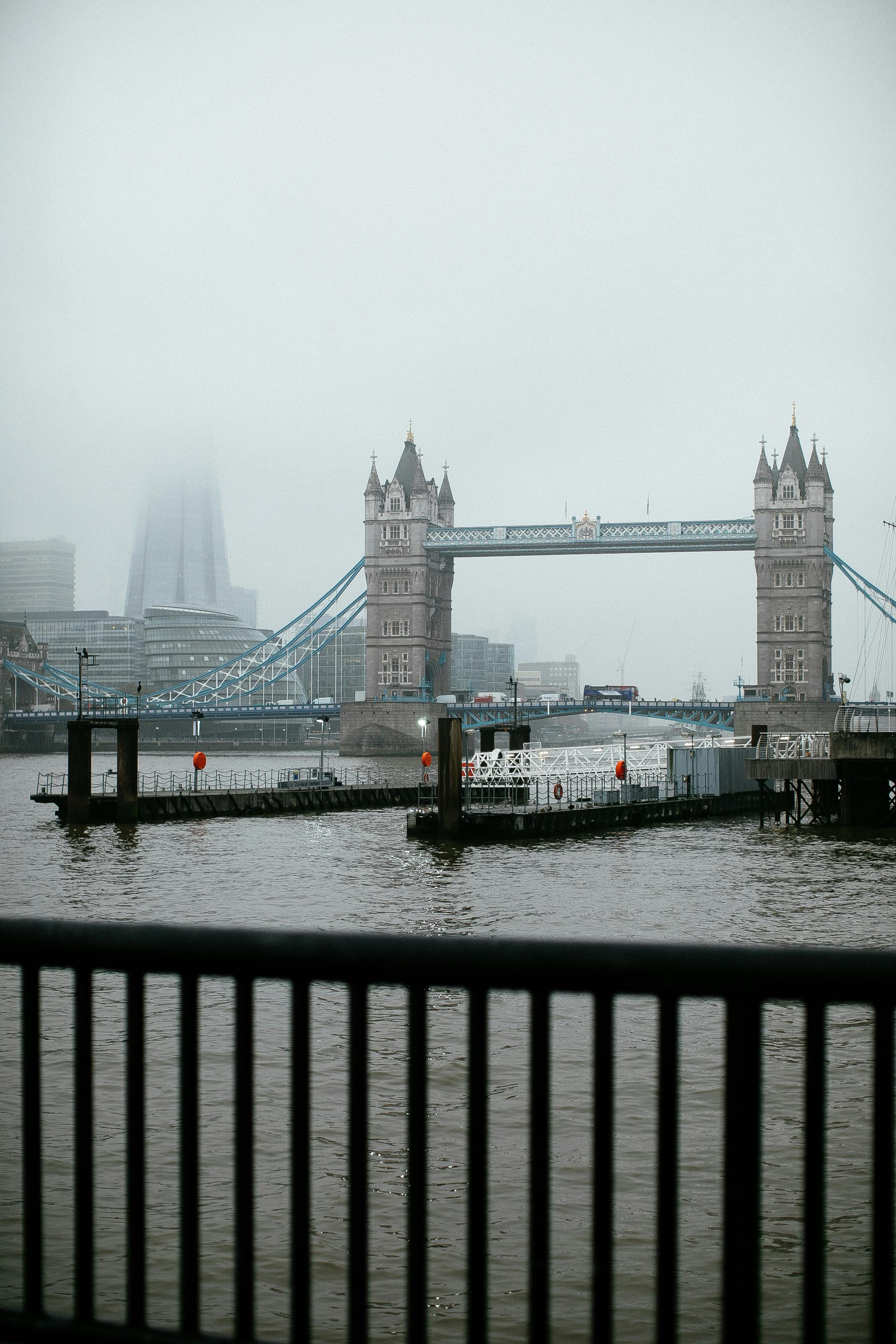 Tower Bridge on a foggy day